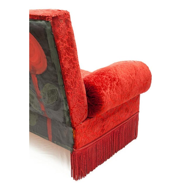 Red Alsatian Sofa, 1950s For Sale - Image 10 of 15