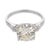 Contemporary 1950s Mid Century Gia 2.07 Carat Old European Cut Diamond Platinum Engagement Ring, Size 6.75 For Sale - Image 3 of 8
