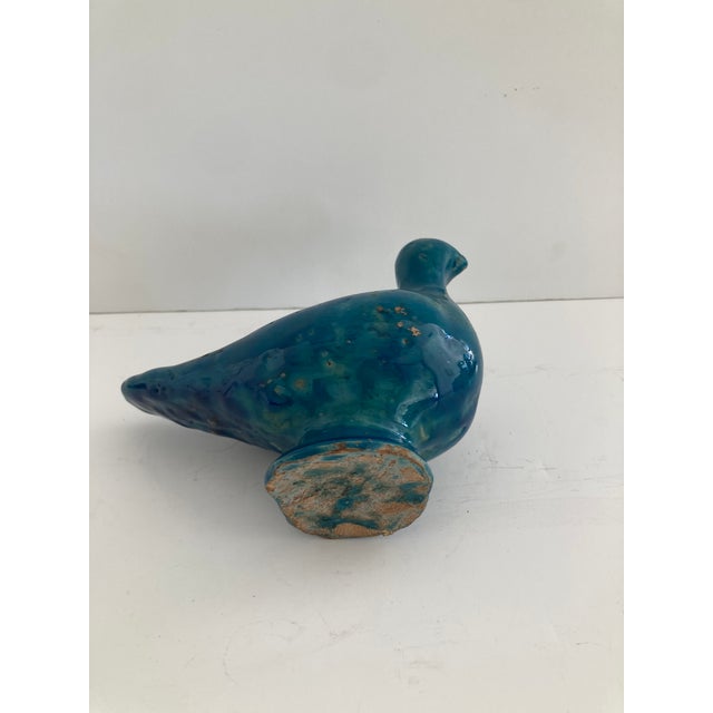 Ming Dynasty Blue Glazed Terra Cotta Bird. Very rare early Ming Dynasty Blue Glazed Terra Cotta source from our Paris...