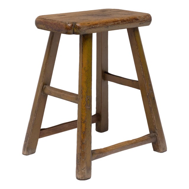 Chinese Splayed Leg Courtyard Stool, C. 1900 For Sale