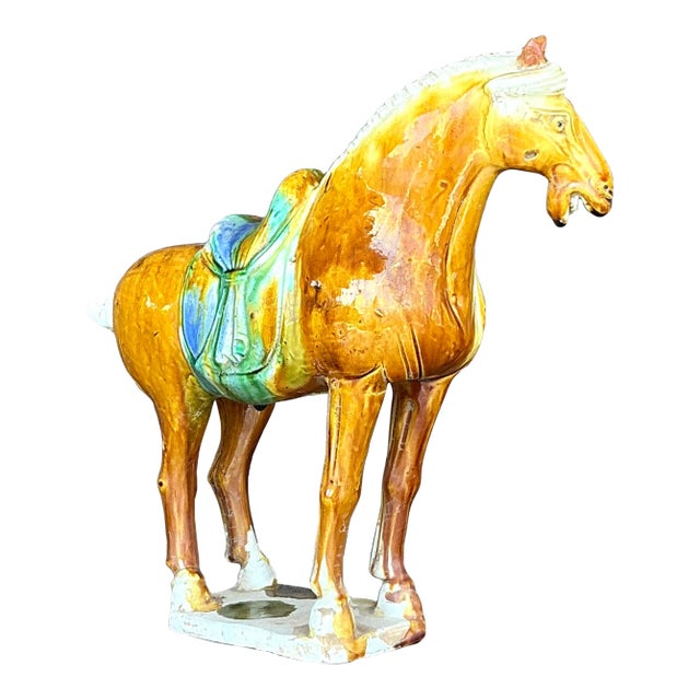 Vintage Asian Temple Horse For Sale