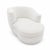 Modern Vladimir Kagan Style Chaise Lounge Post Modern White Boucle For Sale - Image 3 of 6