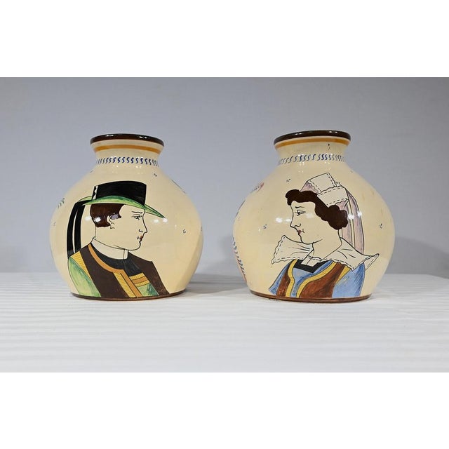 Vases by Henriot Quimper, 1950s, Set of 2 For Sale - Image 4 of 18