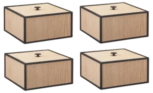 Oak Frame 20 Boxes by Lassen, Set of 4
