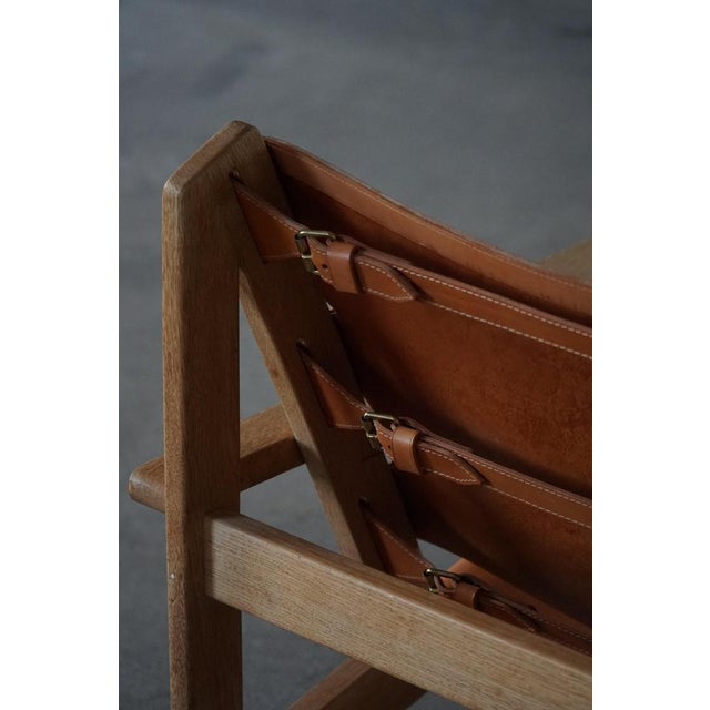 Danish Modern Hunting Chairs in Oak and Leather attributed to Kurt Østervig, 1960s, Set of 2 For Sale - Image 13 of 16