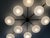 Metal 21st Century Dieci Bronze Matte White Murano Flush Mount by Fabio LTD For Sale - Image 7 of 7