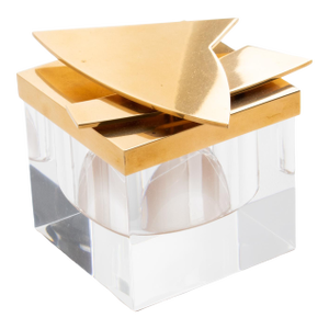 Giorgio Facchini Limited Edition Lucite and Brass Box, Circa 1970