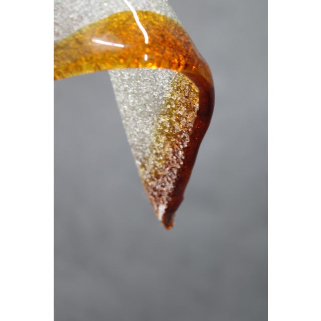 Glass Large Murano Glass Pendant Light, Italy, 1980s For Sale - Image 7 of 11