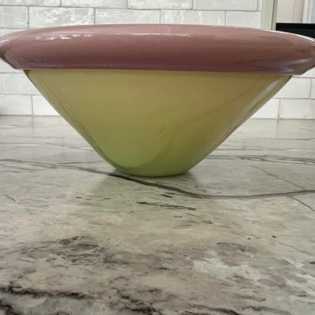 Spectacular Hand Blown Glass Bowl For Sale - Image 10 of 12