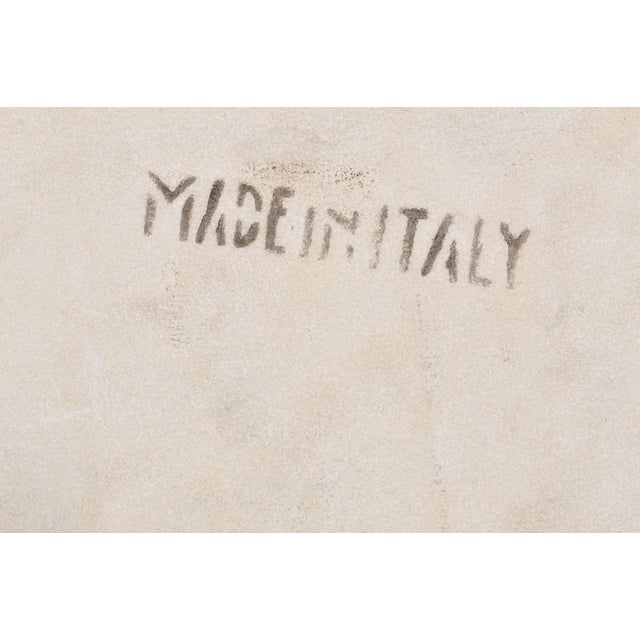 Gold Italian Painted Giltwood Marble-Top Console / Entry Table Italian, Early to Mid- For Sale - Image 8 of 11
