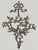 Late 19th Century Antique Rococo Style Three Panel Ornate Silver Metal Fireplace Screen Birds For Sale - Image 5 of 8