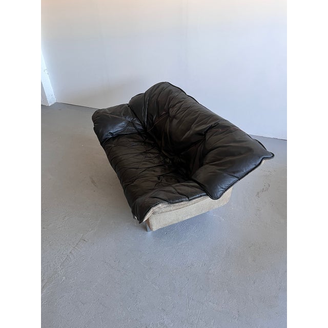 Mid-Century Leather Sofa from Ulferts Möbler, Sweden, 1980s For Sale - Image 6 of 12