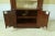 1990s Harden Chippendale Cherry Corner Cupboard For Sale - Image 5 of 11