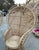 Up for consideration is a beautiful vintage extra large boho chic sturdy wicker peacock chair. This would look lovely in...