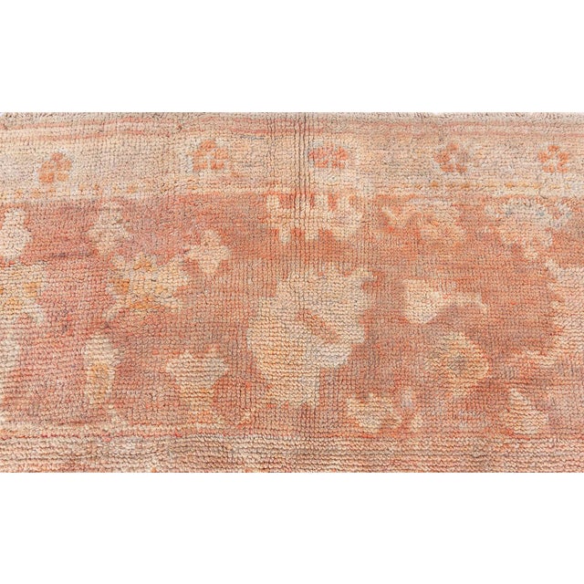 Antique Turkish Oushak Rug For Sale - Image 10 of 10