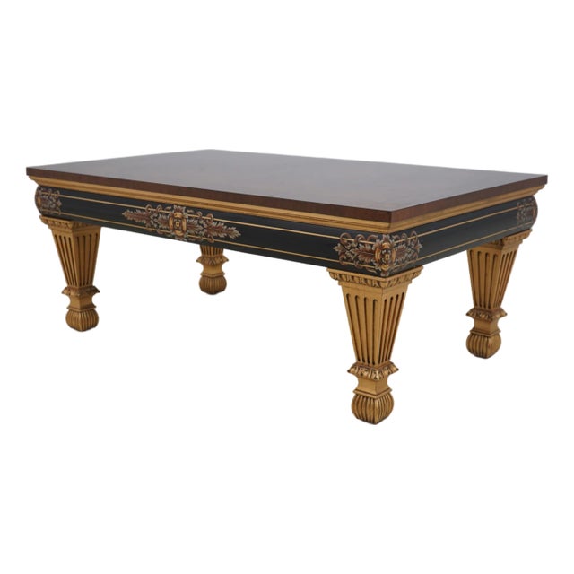 Karges Rothschild Neoclassical Painted Coffee Table For Sale