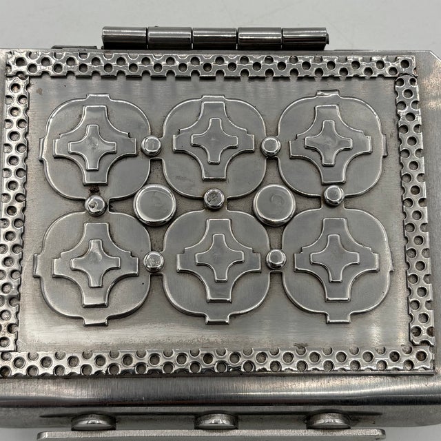 2000 - 2009 Stanley Szwarc Stainless Steel Folk Art Box For Sale - Image 5 of 9