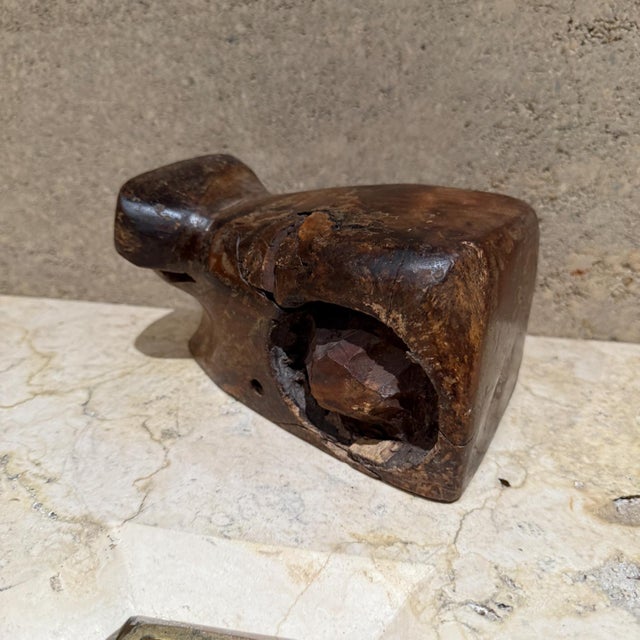 Mid 20th Century Hand Carved Exotic Wood Abstract Animal Sculpture For Sale - Image 5 of 10