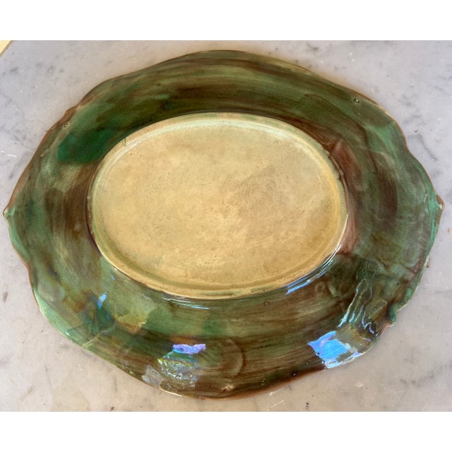 English Majolica Bread Plate by Wedgwood, C. 19th Century For Sale - Image 10 of 10