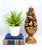 Stunning, gold painted plaster topiary from the mid-late 20th century. Gorgeous assortment of fruit on a pedestal makes...