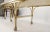 Mid-Century Modern Brass Base on Wheels Travertine Top Expandable Coffee Table For Sale - Image 9 of 13