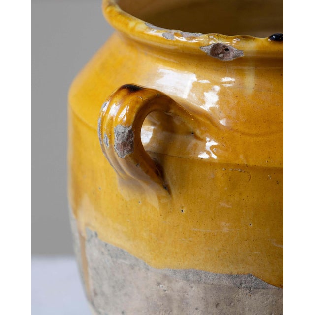 19th Century French Terracotta Jug with Ochre Glaze For Sale - Image 9 of 11