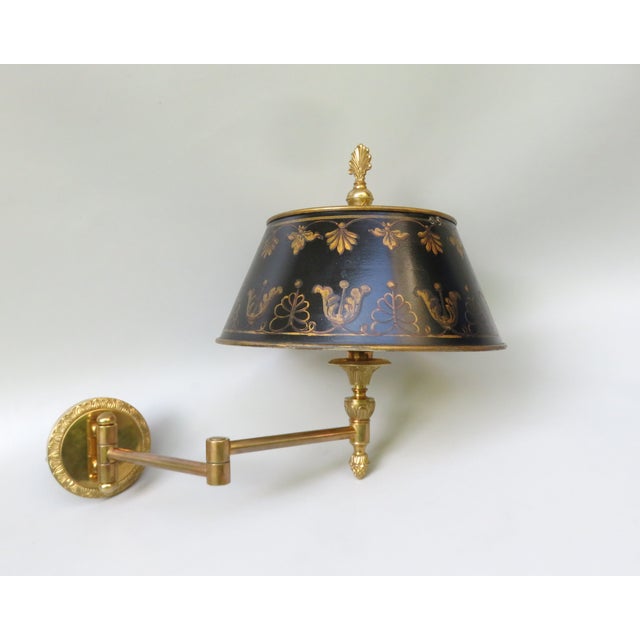 Bouillotte Wall Lights in Bronze Gilded, France, 1970s, Set of 2 For Sale - Image 6 of 18