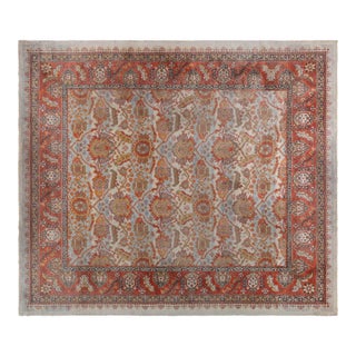 Antique English Wilton Wool Rug (Machine Made) For Sale