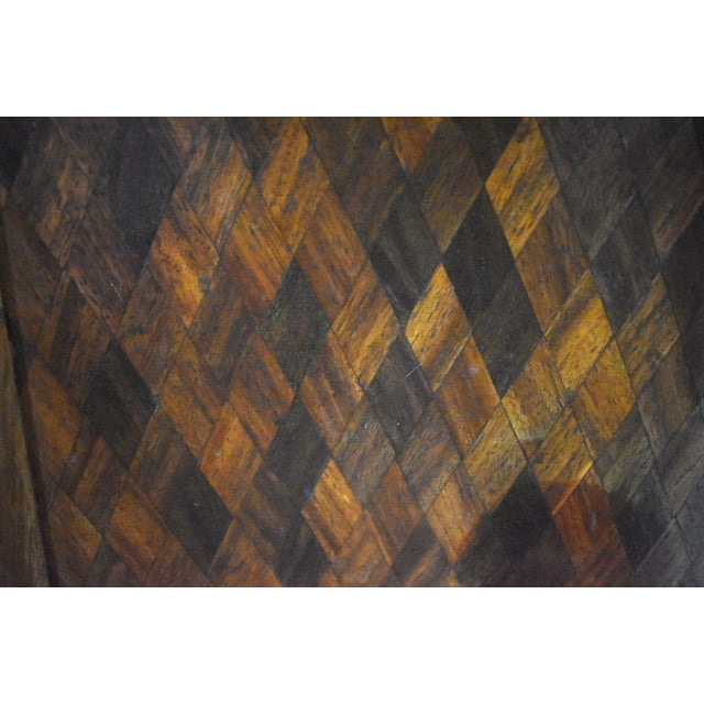 Antique Louis XV-Style Bombe Marquetry, Ormolu, & Marble Top Bombe Chest of Drawers For Sale - Image 9 of 11