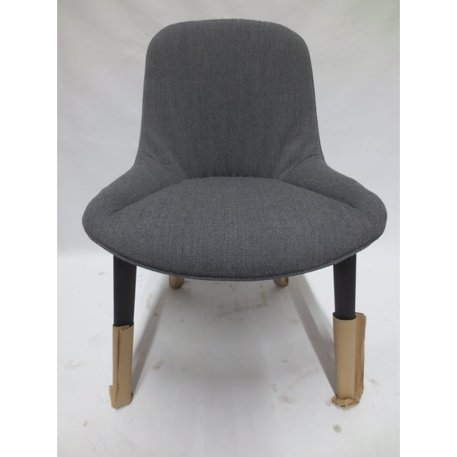 2010s Walter Knoll Sheru Chair in Grey Fabric (New) For Sale - Image 5 of 8