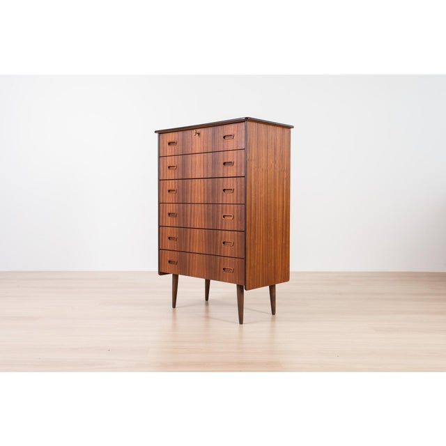 Scandinavian Teak Chest of Drawers, 1960s For Sale - Image 4 of 9