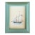 Original Hand-Painted Sailboat Painting in a Hand-Painted Frame For Sale