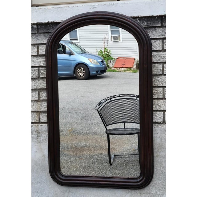 19th Century American Victorian Walnut Wall Mirror Restored With New Mirror For Sale - Image 13 of 13