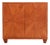 Two Door Mahogany Parquet Cabinet, in the Manner of Jean-Michel Frank For Sale