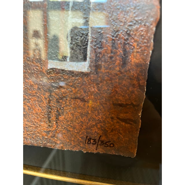 1990s "Street of Old Warsaw" Signed by Ukrainian Anatole Krasnyansky 1994 183/350 Framed Limited Edition For Sale - Image 5 of 11