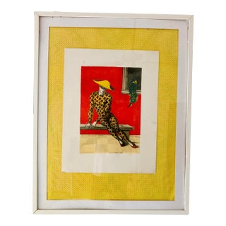 1950s Aldo Pagliacci Signed Lithograph of Harlequin Dancer For Sale