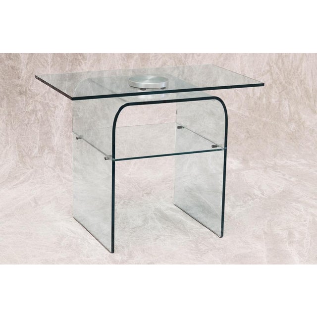Italian Mobile Table in Crystal from Fiam, 1983 For Sale - Image 10 of 11