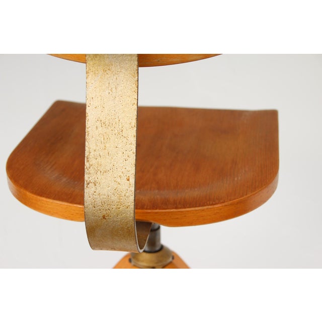 Vintage Industrial Workshop Chair by Ama Elastik, 1950s For Sale - Image 9 of 17