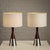 Mid-Century Modern Rosewood and Aluminum Table Lamps from Bergboms, Sweden, 1950s, Set of 2 For Sale - Image 3 of 13