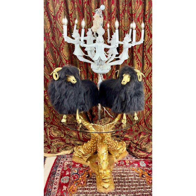 White Late 20th Century Whimsical White Plaster Finished Monkey Ten-Light Chandelier For Sale - Image 8 of 9
