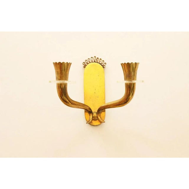 Gio Ponti Milanese Wall Lights by Gio Ponti, 1940s, Set of 3 For Sale - Image 4 of 5