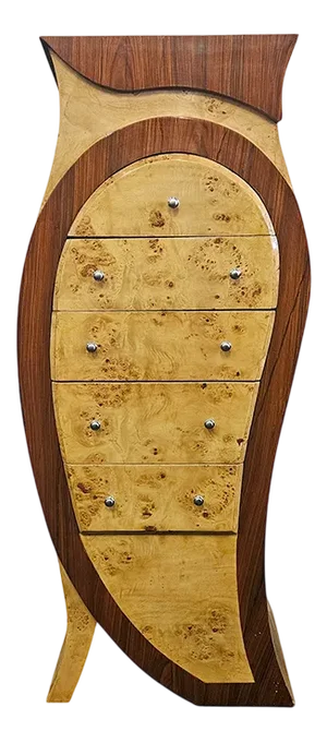 Burl Chest of Drawers, 1980s