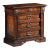 Italian Walnut Burl Four-Drawer Nightstand For Sale
