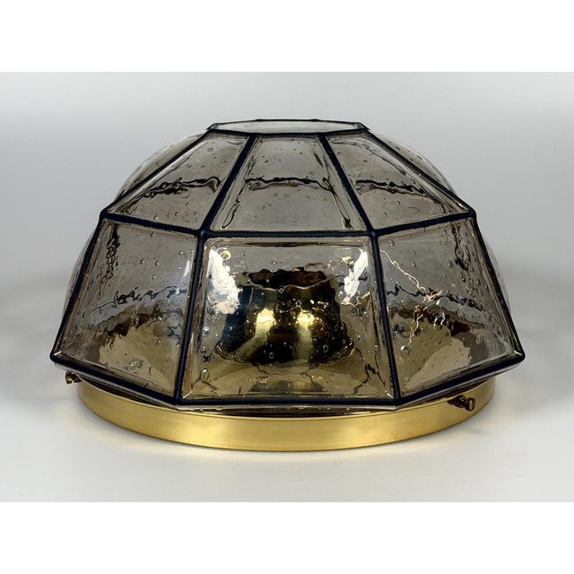 1960s/70s Ceiling Lamp by Glashütte Limburg, Germany Item: Wall Lamp Manufacturer: Glashütte Limburg Condition: Good Age:...