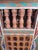 Moroccan Salmon Color Hexagonal Hand-Painted Table For Sale - Image 3 of 6