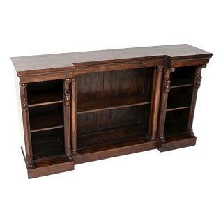 Antique William IV Open Bookcase, 1840 For Sale