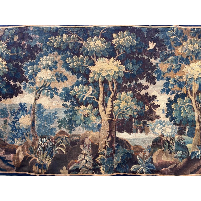 18th Century Verdure Tapestry With Birds For Sale - Image 10 of 11