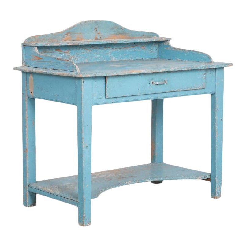 Rustic French Country Blue Vanity Table Chairish