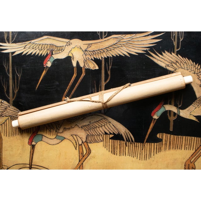 C. 1900-1920s Imai Kōshi "Magpies on a Pine Tree", Japanese Silk Scroll Painting For Sale - Image 14 of 18