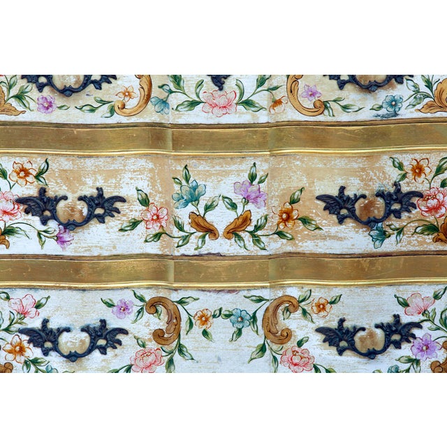 Vintage Hand Painted Italian Dresser For Sale In Los Angeles - Image 6 of 9